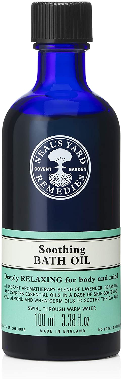 Neal's Yard Remedies Soothing Bath Oil, Relax Body & Mind, Soothing Therapeutic Oils, Vegan & Cruelty-Free, 100ml