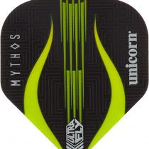 Unicorn Darts Mythos Minotaur Lime Ultrafly Flights Black, Plus