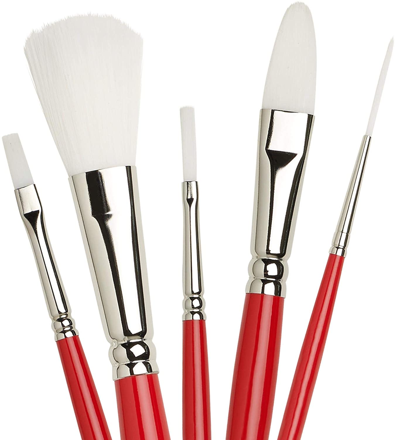Winsor & Newton Series 237 Size 4 University Long Handled Bright Brush, White - Image 2