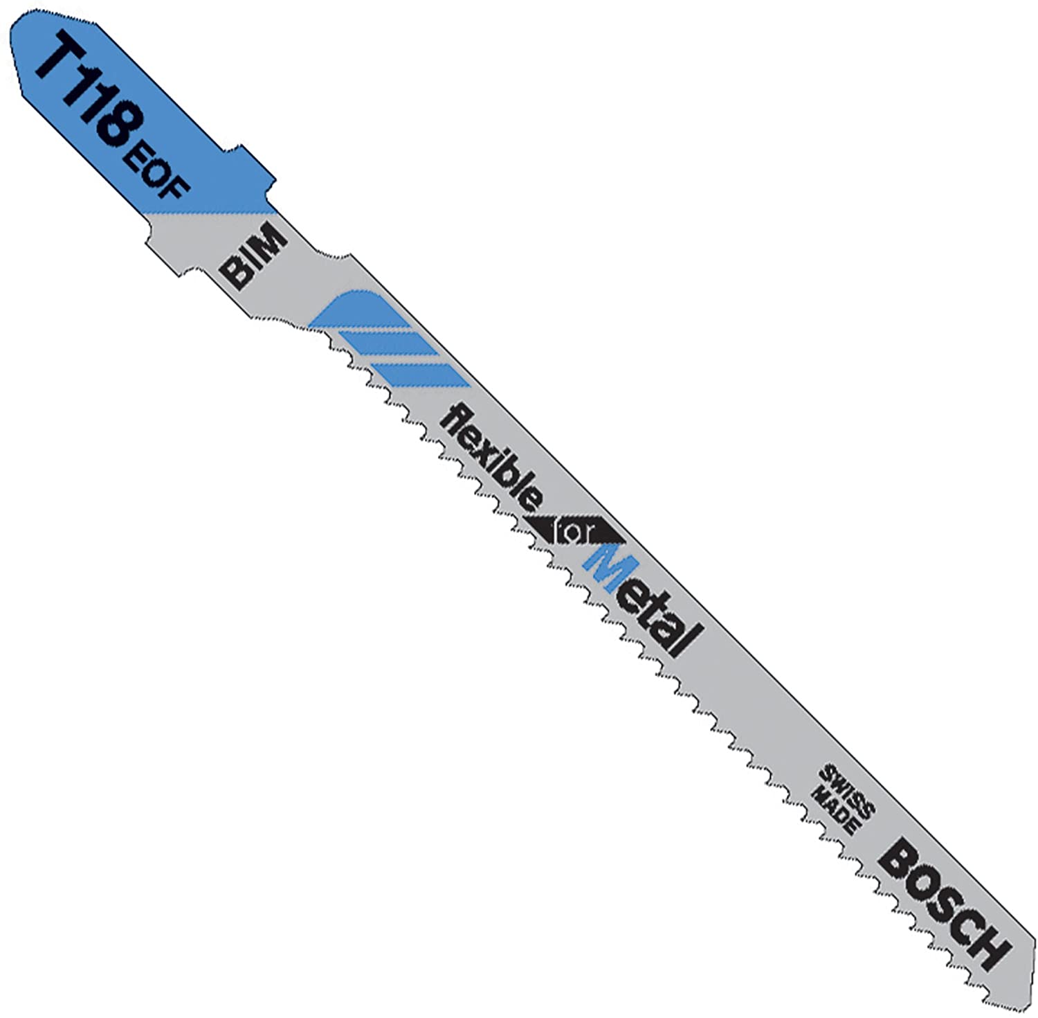Bosch 5x PRO Metal Curve T118EOF Jigsaw Blade (for Steel sheets Steel sheets, Length 83 mm, Professional Accessory Jigsaw) - Image 4
