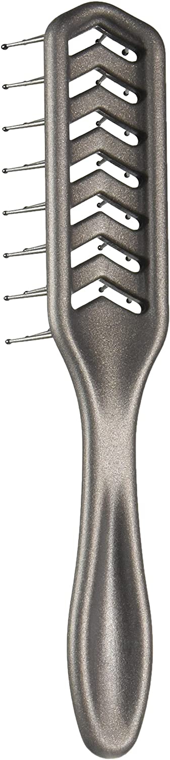 Denman D200 Flexible Vent Brush for Blow Drying - Styling Hair Brush for Wet Dry Curly Thick Straight Hair - For Women and Men (Pewter) - Image 4
