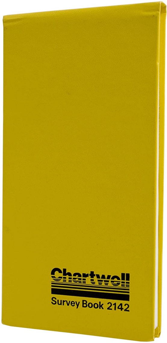 Exacompta Chartwell Dimensions Survey Book, 106x205mm, Lined, Numbered, Yellow