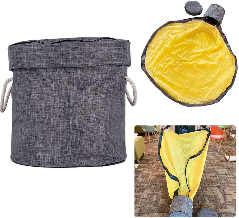 Toy Storage Bag Kids Large Tidy Bag Portable Play Mat Organizer Fast Clean Up Drawstring Bag Children Toys Container Travel Bag (1.5M)