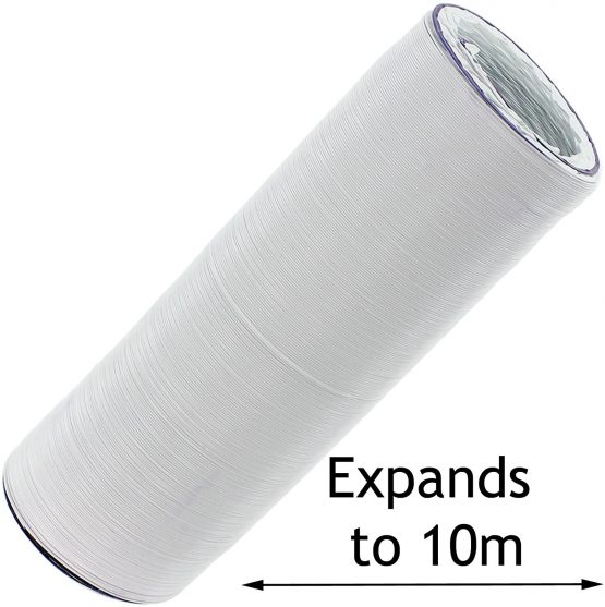 Spares2go Universal Tumble Dryer Extra Long 10m Vent Hose Pipe (4" / 100mm) - Image 2