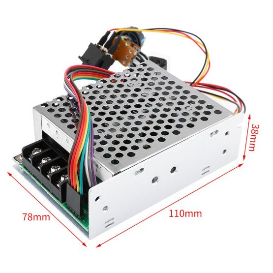 Hilitand DC Motor Speed Controller, Stepper Motor Controller, DC10V to 55V PWM Reversible Motor Controller Switch with Digital Display - Image 2