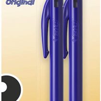 BIC M10 Clic - ballpoint pens (Clip-on retractable pen, Blue, Blue, Transparent, Plastic, Plastic, Medium)