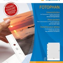 HERMA Photo Pockets for Ring Binder Albums, Acid Free, 20 x 30 cm Portrait Format, 20 Pockets, White 7589