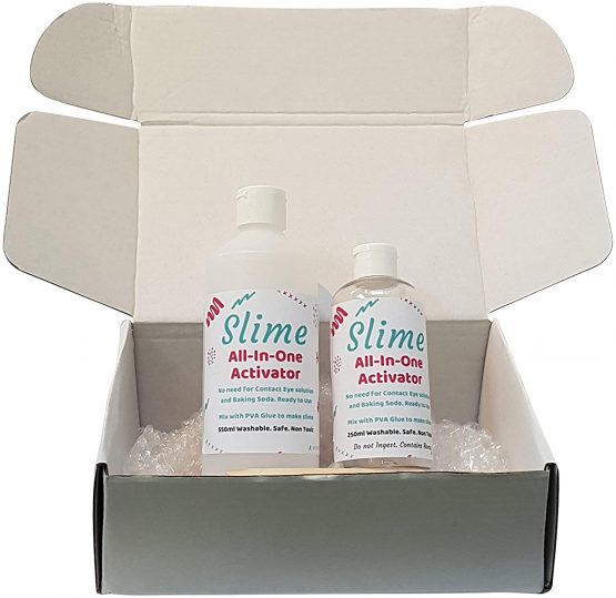 Ultimate Slime Activator Borax For Making all Slimes, including Flubber, Butter, Clear, Rainbow - All In One Activator Formula - Various Sizes with 6X Lolly Sticks (800ml) - Image 2