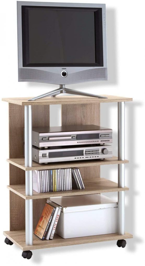 FMD TV/HiFi Unit Variant 7, w/h/d 65.0 x 85.0 x 40.0 cm, Canadian, Aluminium, Oak Tree - Image 2