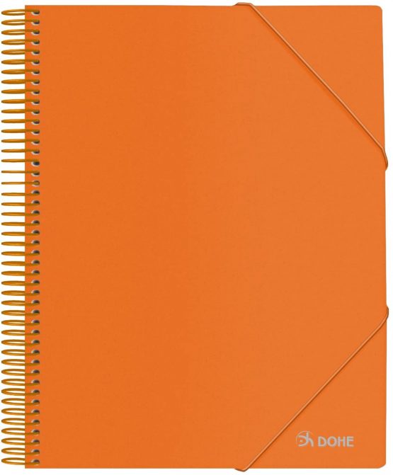Dohe - 40 Covers (40 mic) A4 Spiral Binder - Orange