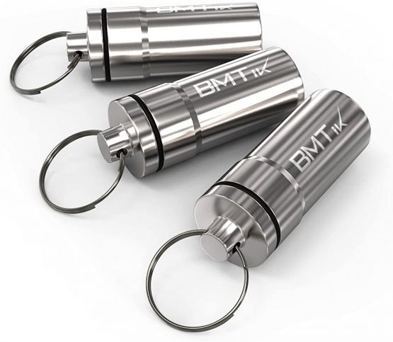 [3 PACK] Discrete UV Herb Storage Jar (Small Airtight and Smell Proof Container Tube) Aircraft Grade Aluminium (3 Metal Tins) - Image 2