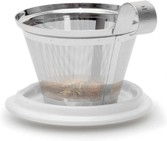 Tea Forte KATI Hanami Cup Ceramic Tea Brewing Cup with Infuser Basket 11.86 oz by Tea Forté - Image 4