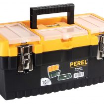 Perel OM16M 16-Inch Toolbox with Metal Latches