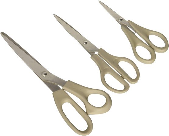 Dahle 54600–20117 Eco Scissors Set, Set of 3, 5/6/8–inch