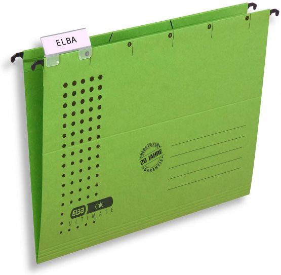 Elba Ultimate 100560142 Suspension Files Opens on Side Pack of 5 Green - Image 2