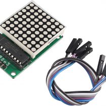 HALJIA MAX7219 Dot Matrix MCU LED Display Control Module Kit Compatible with Arduino With Dupont Cable