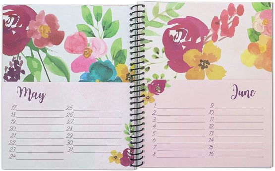 Sustainable Greetings Floral Greeting Card Organizer Book – 10 x 8.5 Inches - Image 3
