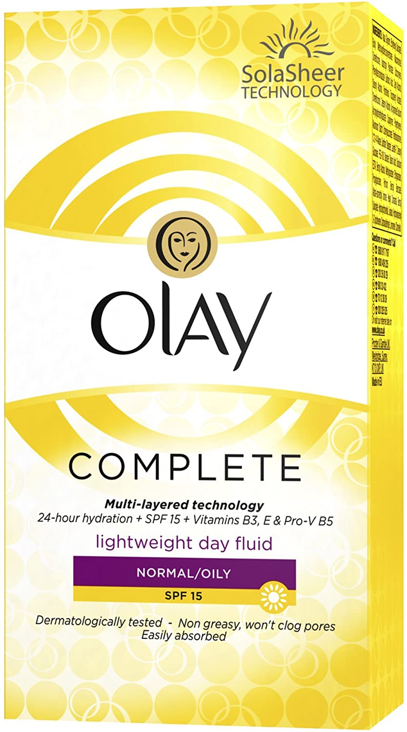 Olay Complete Care Day Fluid Moisturiser SPF 15, 100ml, 100 ml (Pack of 1) - Image 2