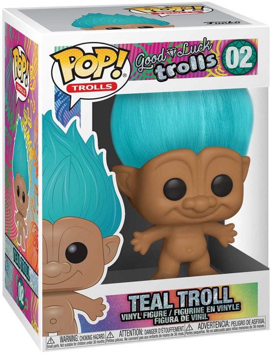 44603 Trolls-Teal Troll Classic Collectible Toy Pop Multicolor Funko