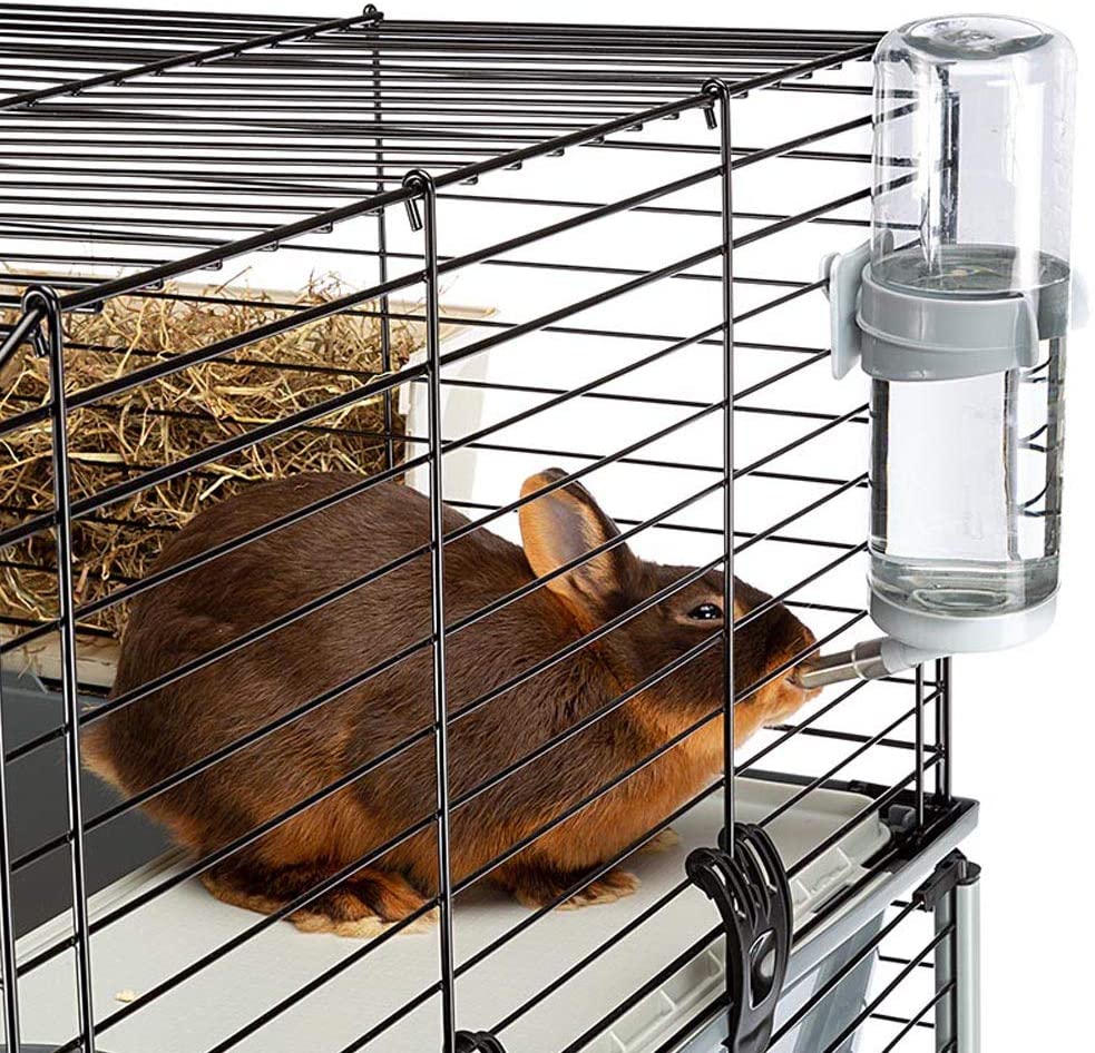 Ferplast Rabbit Cage Two floor RABBIT 100 DOUBLE, Small Animal Cage, Guinea Pig Cage, Accessories Included 95 x 57 x h 93,5 cm - Image 4