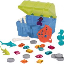 Battat Battat – Pirate Diving Set – Assortment of 27 Pool Toys in a Storage Treasure Hunt Pool Game for Kids (28 Pcs)