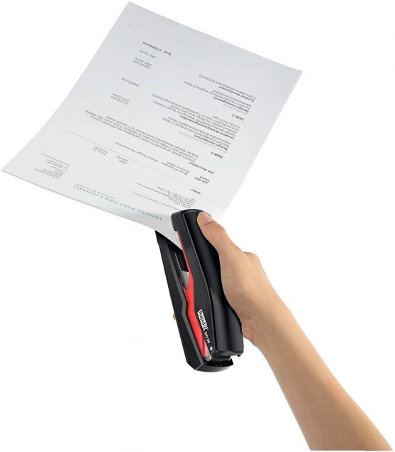 Rapid Stapler, 30 sheet capacity, SuperFlatClinch, Black/red, Effortless Omnipress, High quality ergonomic body, Includes staples, SO30, 5000547 - Image 2