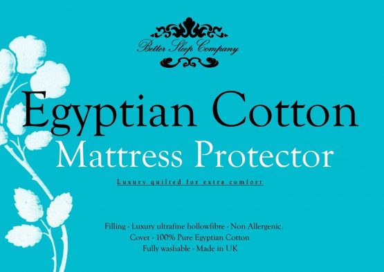 The Bettersleep Company brand - Double Egyptian Cotton Mattress Protector Hotel Quality Percale fabric extra deep 30cm skirt Machine Wash Anti Allergenic Easy Care Finish - Image 2
