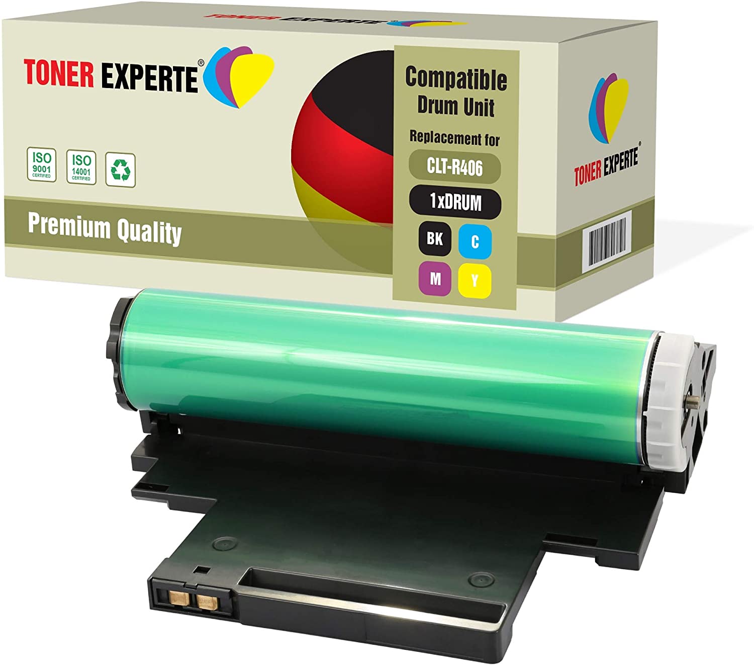 TONER EXPERTE® Compatible with CLT-R406 Drum Unit for Samsung Xpress SL-C410W C430W C460FW C460W C467W C480FN C480FW C480W CLP-360 CLP-360N CLP-365 CLP-365W CLX-3305 CLX-3305FN CLX-3305FW CLX-3305W