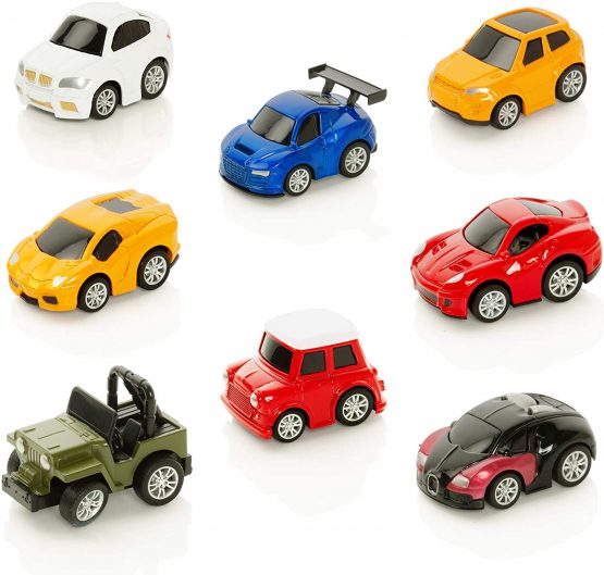 Wheelz Pull Back Cars For Kids - Set of 8 Diecast Toy Cars For 3 Year Old Boys - Boys Toys Age 3 + - Image 3