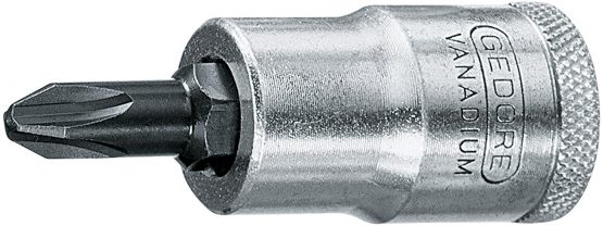 Gedore Screwdriver bit IKS19 DIN3120 [Pack of 1/2 Inch, Square, 1 6656810