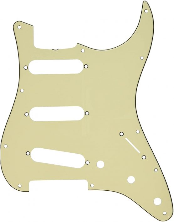 Fender 099-1343-000 3-Ply Mint Green 11-Hole Vintage Mount S/S/S Stratocaster Pickguard (with Truss Rod Notch)