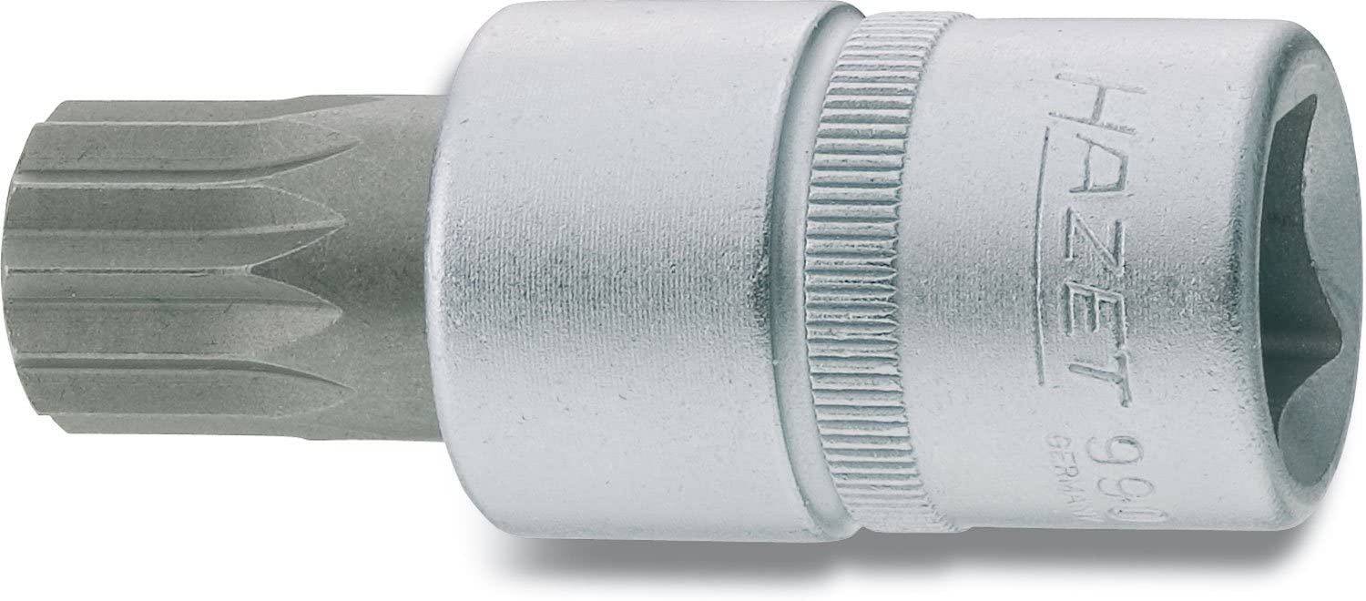Hazet Size 5 12.5mm/ 1/2-inch Internal Serration XZN Screwdriver Socket, Tin-coated, 5 mm (Schlüsselweite)