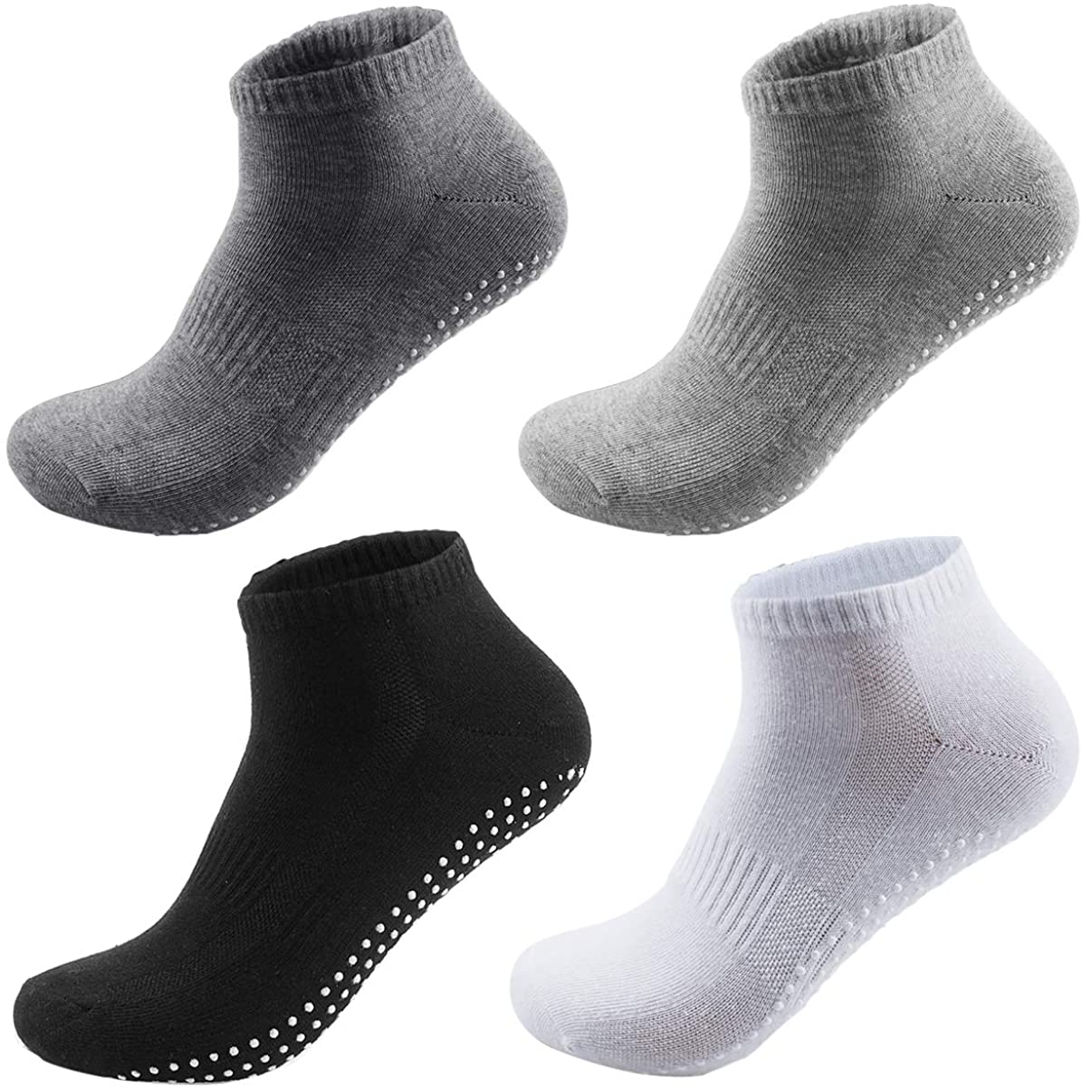 NATUCE Men's Non Slip Yoga Socks Non Skid Pilates, Barre