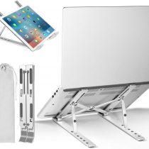 ivoler Laptop Stand, Adjustable Multi-Angle Foldable Laptop Stand Portable Tablet Holder for Desk Lightweight Space-Save Ergonomic Tray Mount Compatible with Macbook, Laptop, Notebook Computer,Tablet