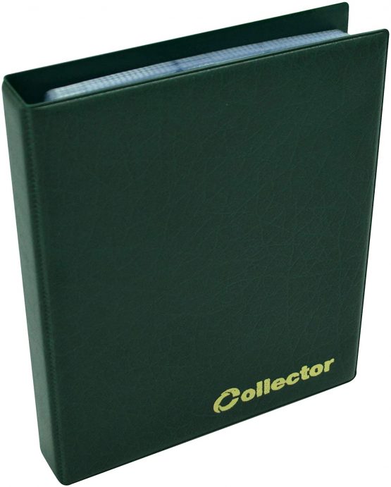 COLLECTOR COIN ALBUM for 120 medium size coins like 50p £2 A-Z 10 pence 10p 50 pence £1 €1 €2 or other GREEN - Image 3