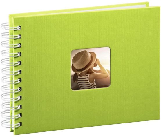 Hama 2114 Art Spiralbound Photo Album, 24 x 17cm, Kiwi, 50 White pages