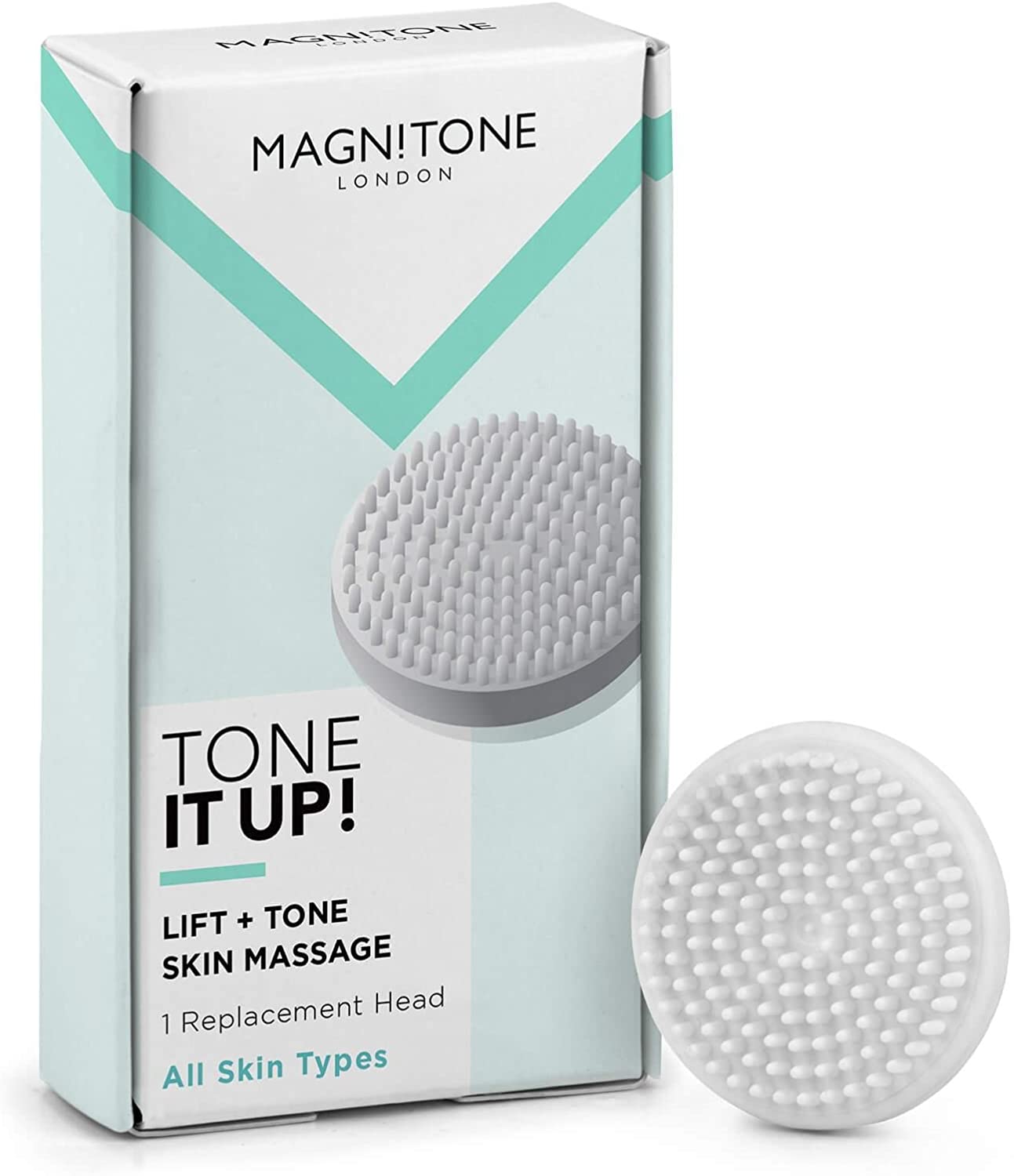 Magnitone Tone It Up Massaging Replacement Brush Head for BareFaced 2, Pack of 1, 1 Pack