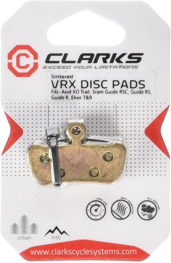 Clarks Sintered Disc Brake Pads W/Carbon for Avid Code 2011 Onwards