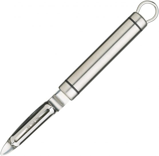 KitchenCraft KCPROSP Professional Swivel Potato Peeler, Stainless Steel, 21 cm, Silver