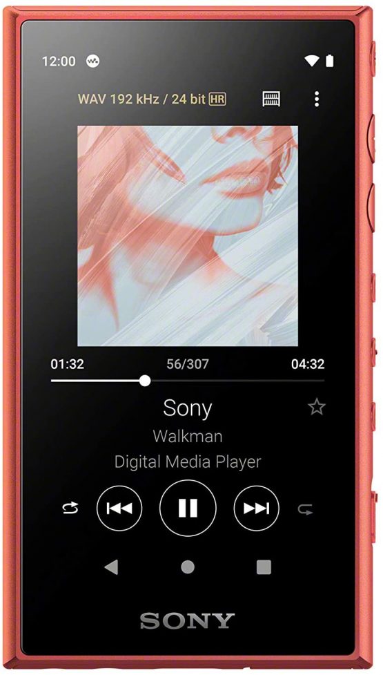 Sony Nw-A105 16GB Walkman Hi-Res Portable Digital Music Player with Android 9.0, 3.6" Touch Screen, S-Master Hx, DSEE-Hx, Wi-Fi & Bluetooth and USB Type-C - Orange
