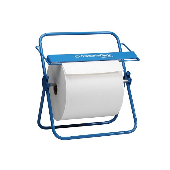Kimberly-Clark Professional, 6146, Wall Mounted Wiper Dispenser, Large roll, Blue, 1 x 1 Dispenser - Image 4