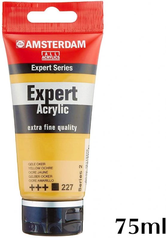 Amsterdam Expert Series Acrylic Tube 75ML YELLOW OCHRE (227) Series 2 - Image 3