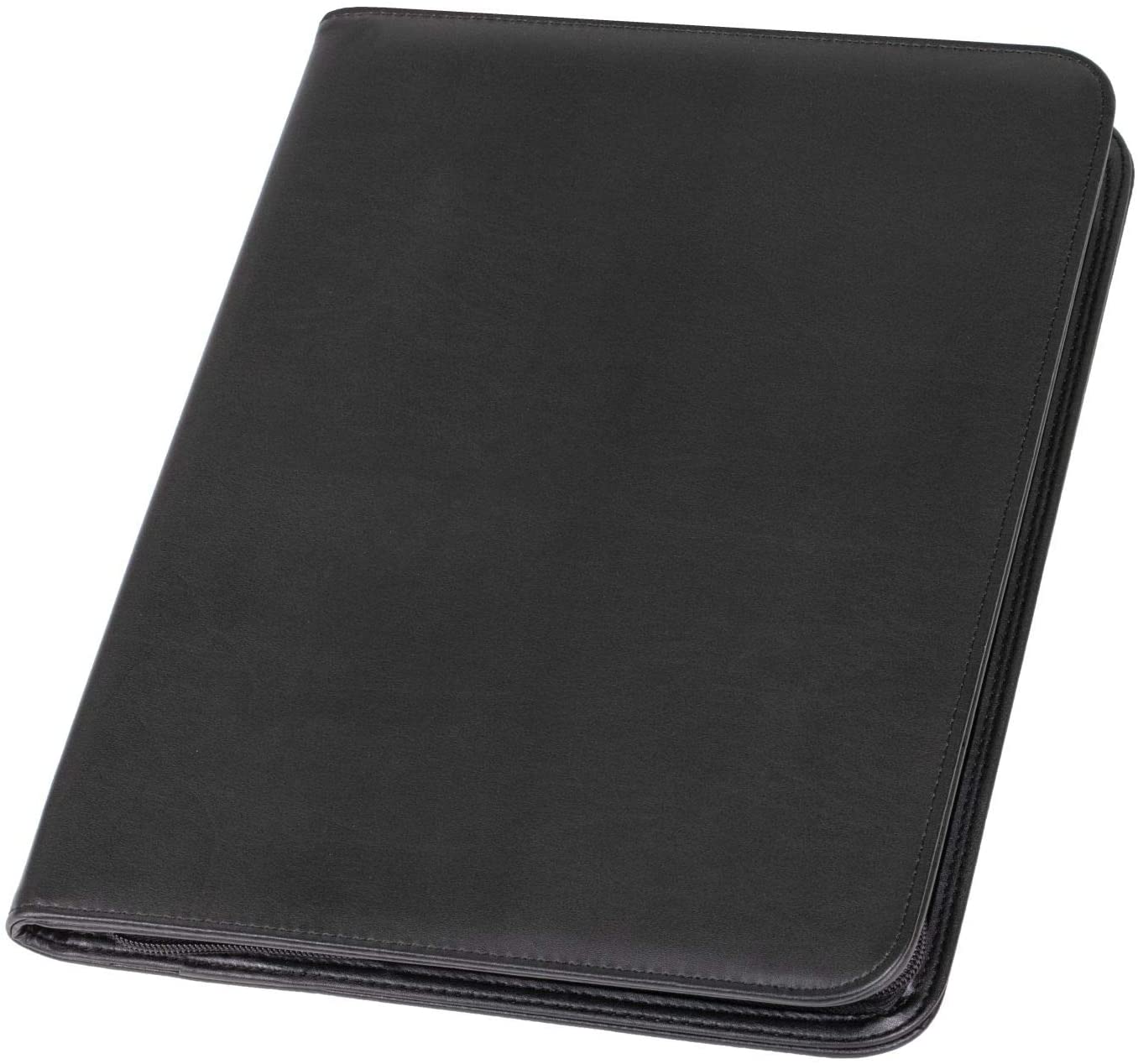 Alassio 30067, Zipped Folder DIN A4 Lorenzo Writing Case in Black Organiser Folder Approx. 34 x 25 cm