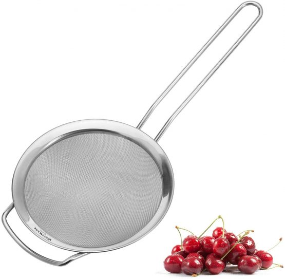 Westmark Household Strainer with Wide Rim, Picante, Ø 12 cm, Stainless Steel, Silver, 12122270