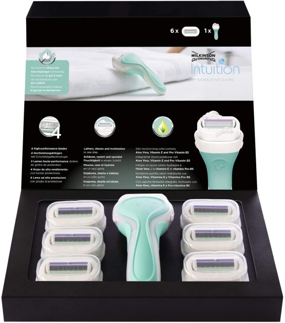 Wilkinson Sword Intuition Sensitive Women's Razor with 6 Blades - Image 2