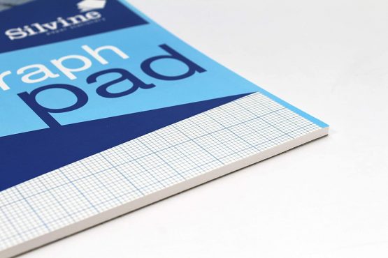 Silvine A3 Graph Pad. 50 Sheets of Quality 90gsm Paper, Printed 1-5-10mm Graph. Ref A3GP - Image 2