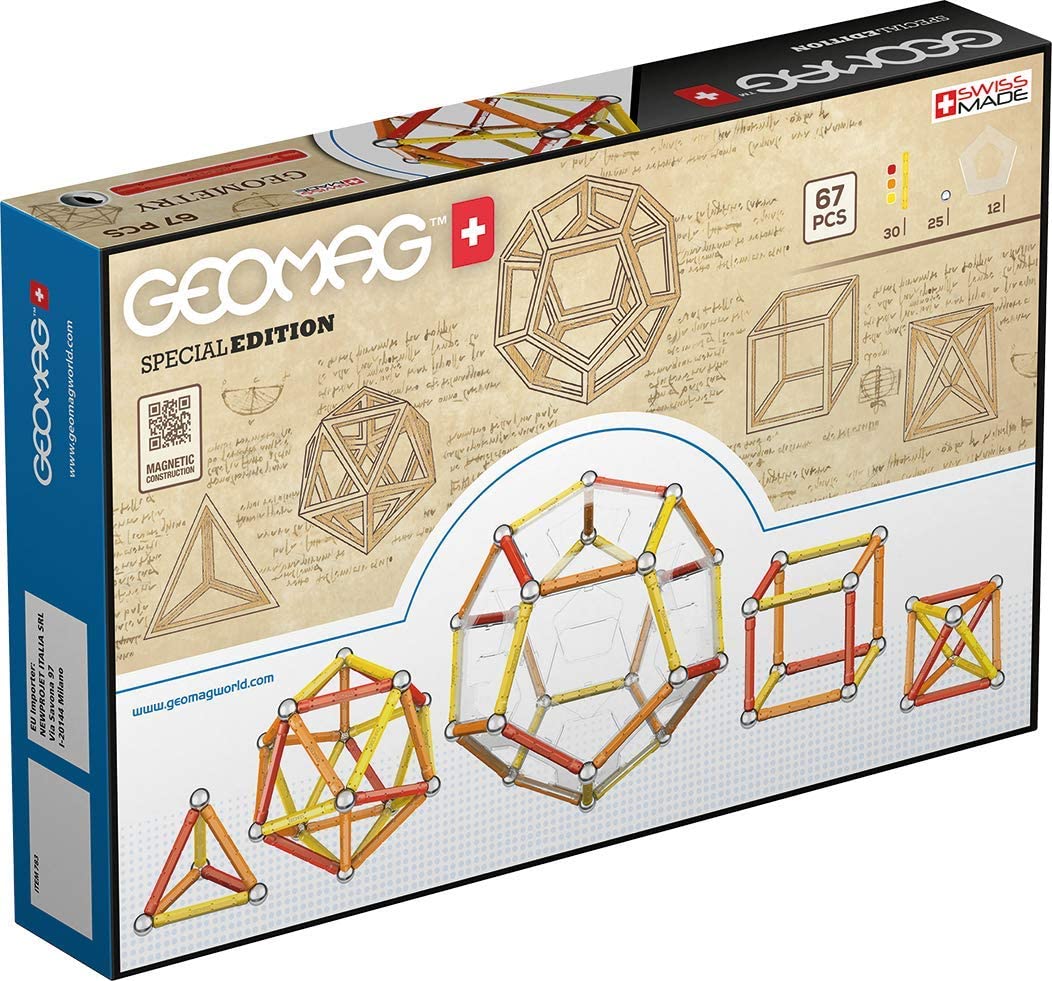 Geomag Special Edition 783, Leonardo Magnetic Geometry, Magnetic Constructions, Leonardo Da Vinci Machines for Children - Image 2