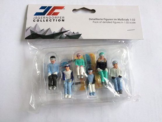 Jaegerndorfer JaegerndorferJC54500 6 Pieces Sitting Figures with Head Snowboards, 1:32 Scale, Multi-Color - Image 3