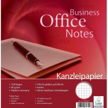 Landre 100050618 Foolscap Paper, DIN A3 Folded to A4, Lined, 80 g/m² Fine, 250 Sheets per Pack Official Paper"Office", DIN A3 Folded to A4, Squared
