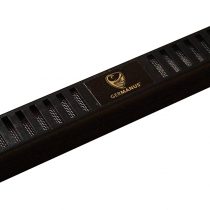 GERMANUS Humidor Cigar Humidifier, longish design, black, with crystals